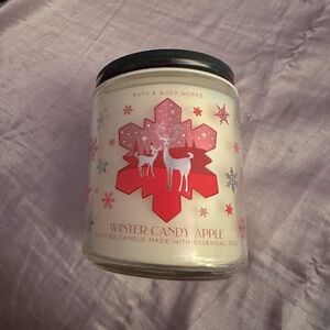 NWT BBW Winter Candy Apple 1 Wick Candle